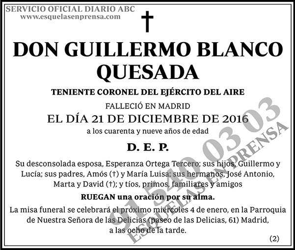 Guillermo Blanco Quesada